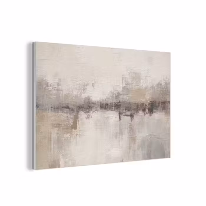 Akoestisch schilderij - Moderne kunst - Abstract - Beige
