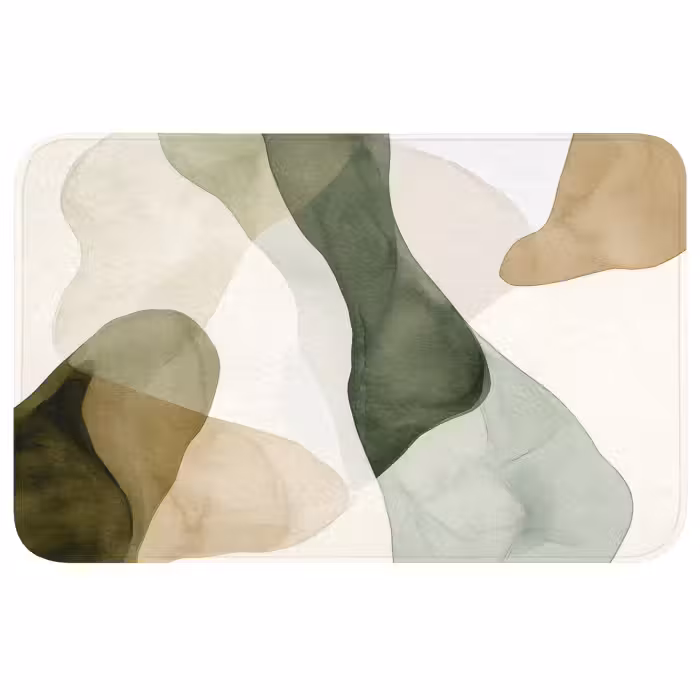 Badmat - Japandi - Abstract - Groen