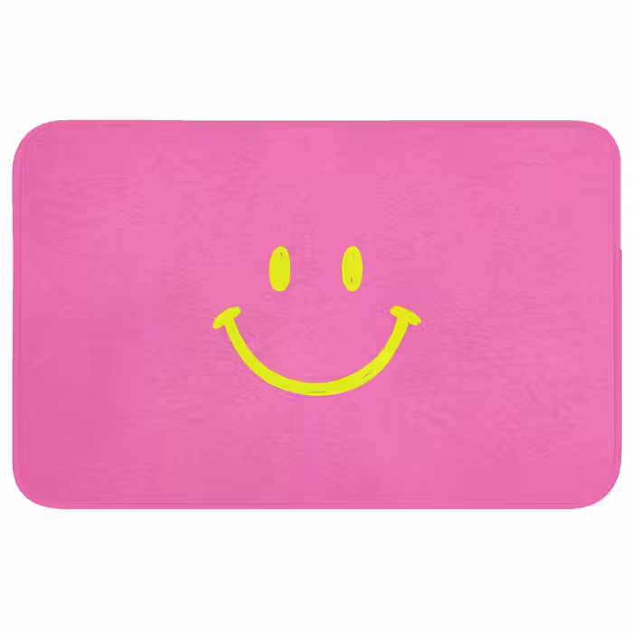 Badmat - Smiley - Vrolijk - Roze