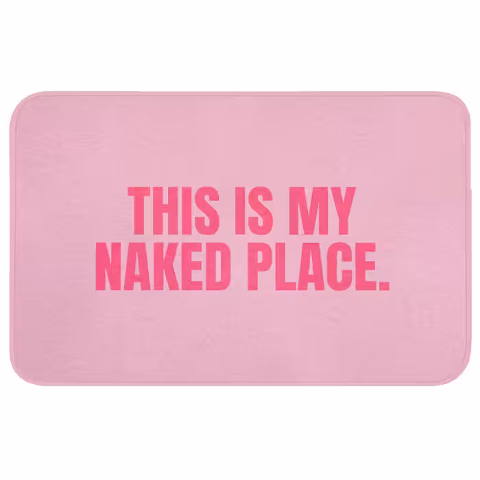 Badmat - Tekst - Modern - Roze