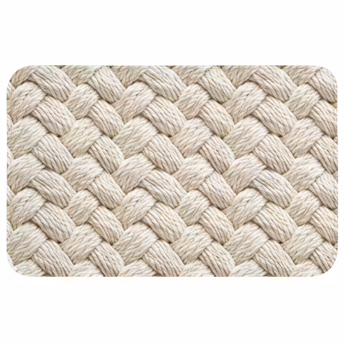 Badmat - Touw - Gebreid - Beige
