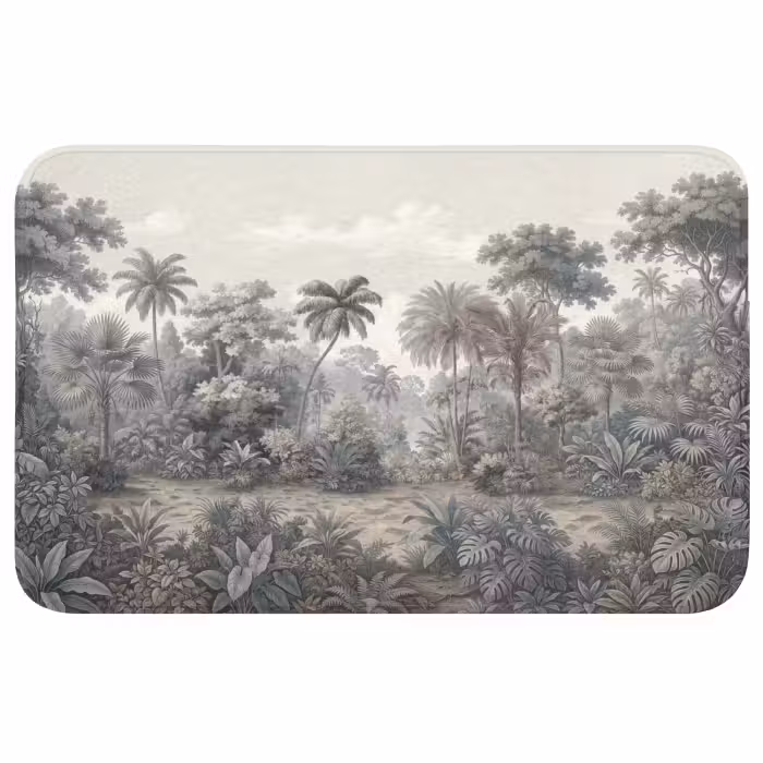 Badmat - Tropisch - Landschap - Illustratie