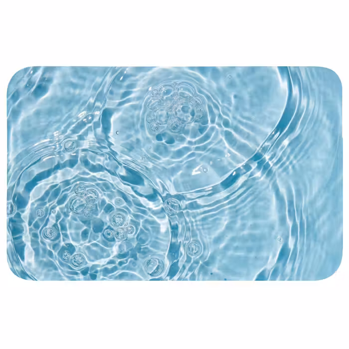 Badmat - Water - Blauw - bubbels