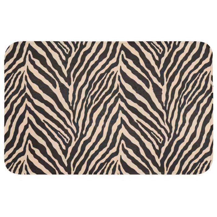 Badmat - Zebra - Klassiek - Zwart