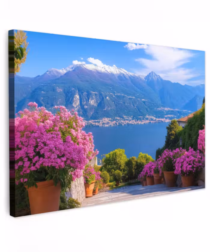 Buiten canvas - Lake Como - Italië - Landschap
