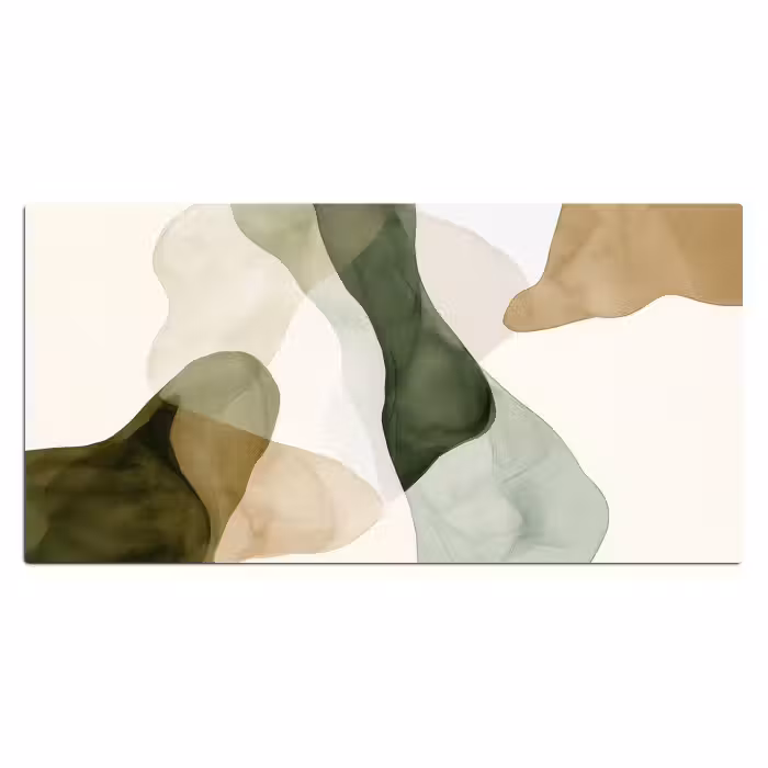 Bureau onderlegger - Japandi - Abstract - Groen