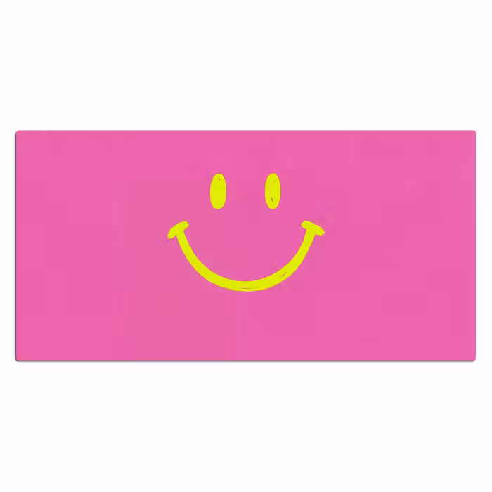 Bureau onderlegger - Smiley - Vrolijk - Roze
