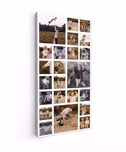 Canvas collage - Staand - 23 foto's
