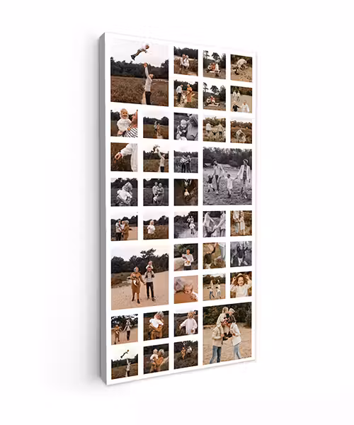 Canvas collage - Staand - 38 foto's