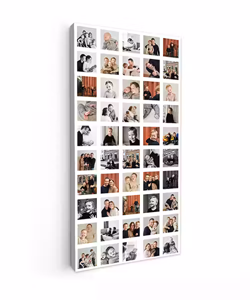 Canvas collage - Staand - 50 foto's