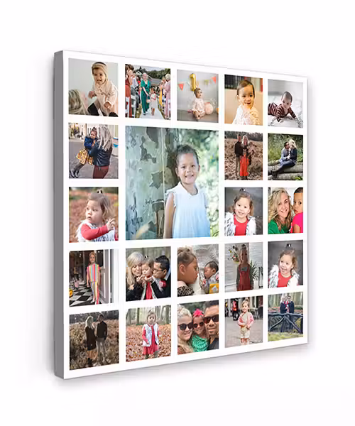 Canvas collage - Vierkant - 22 foto's