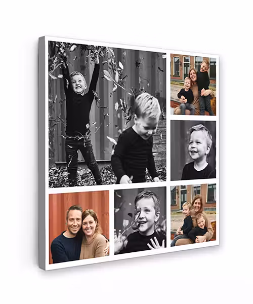Canvas collage - Vierkant - 6 foto's