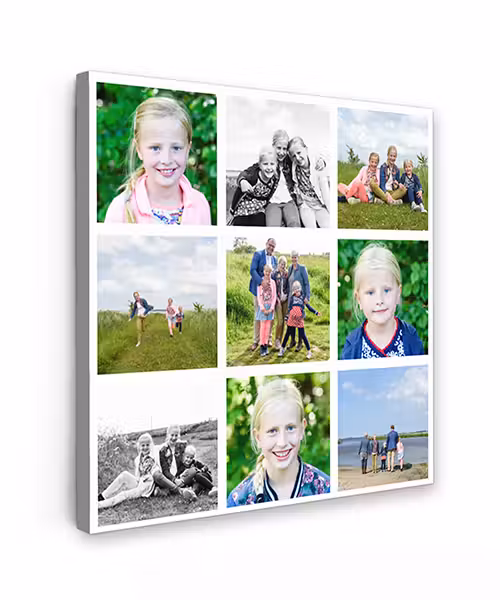 Canvas collage - Vierkant - 9 foto's
