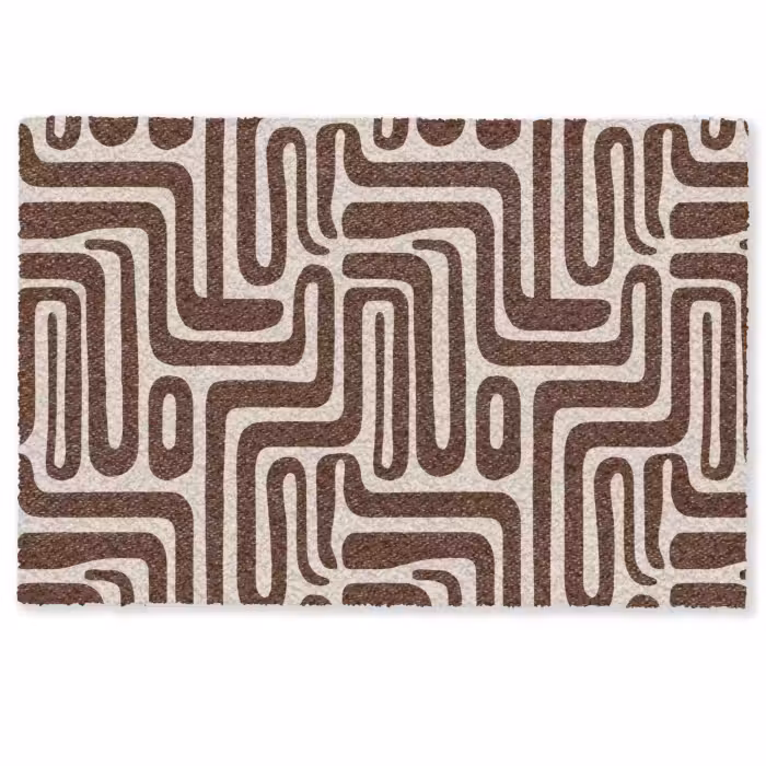 Deurmat - Abstract - Patroon - Bruin