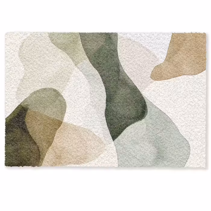 Deurmat - Japandi - Abstract - Groen
