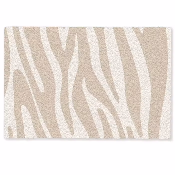 Deurmat - Zebraprint - Beige - Wit - Dierenprint