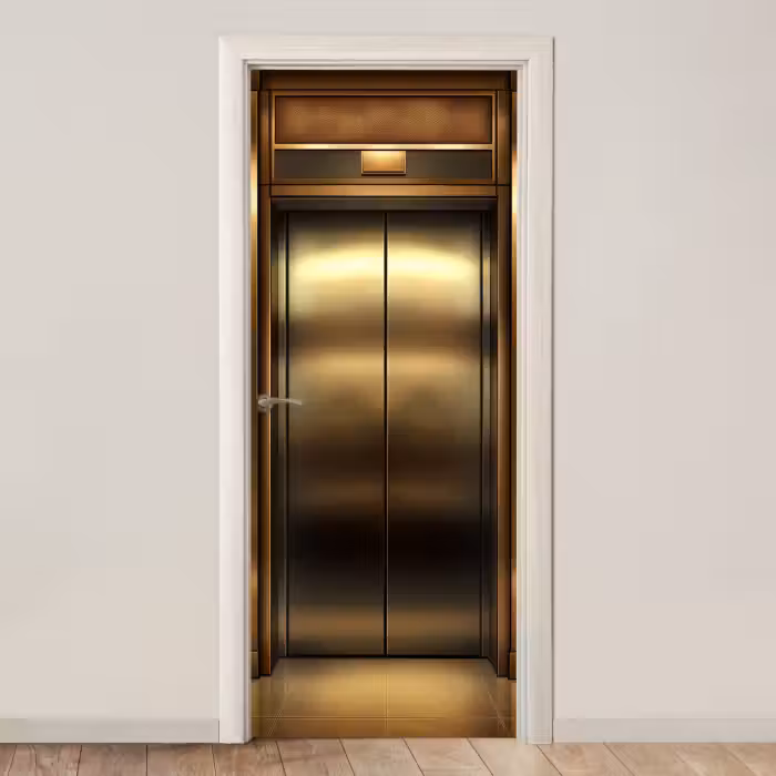 Deursticker - Liftdeur - Goud - Modern