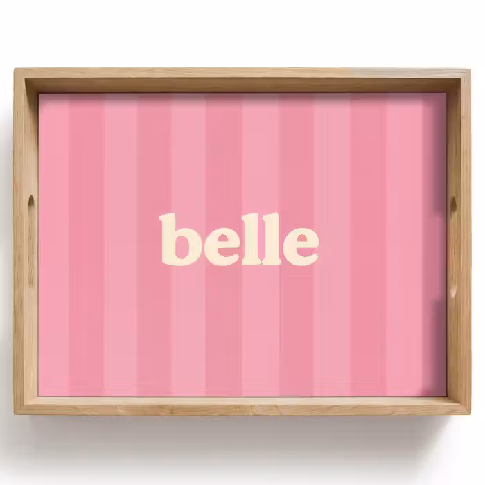 Dienblad - Roze - Gestreept - Belle