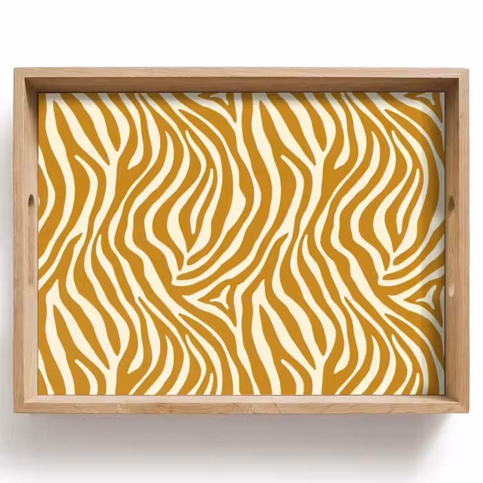 Dienblad - Zebra - Klassiek - Oker - Geel