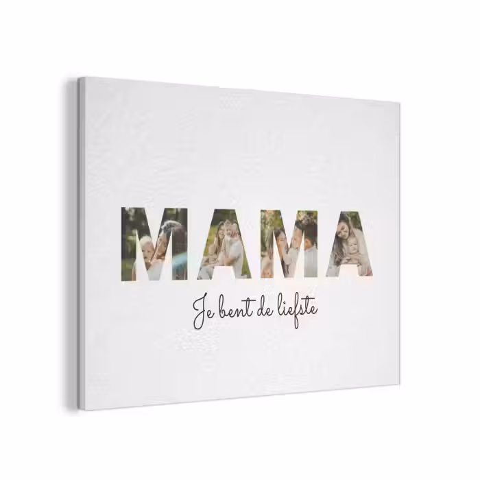 Gepersonaliseerd akoestisch schilderij - Mama - Lettercollage