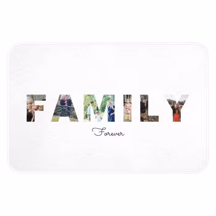 Badmat - Family - Lettercollage