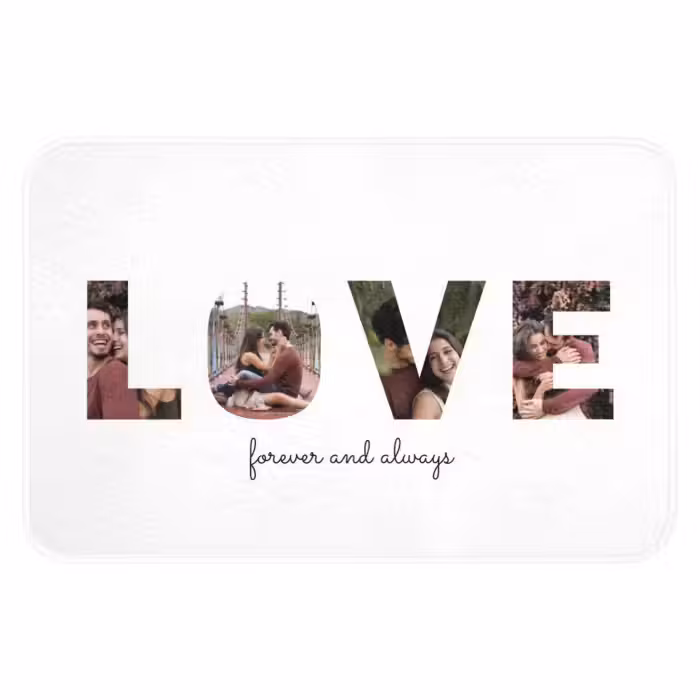 Badmat - Love - Lettercollage