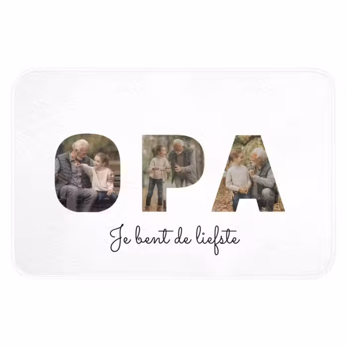 Badmat - Opa - Lettercollage