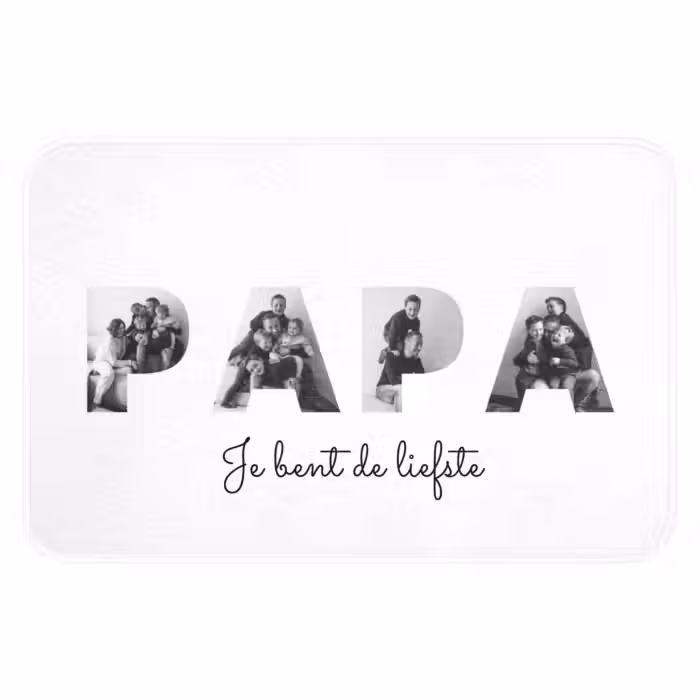 Badmat - Papa - Lettercollage