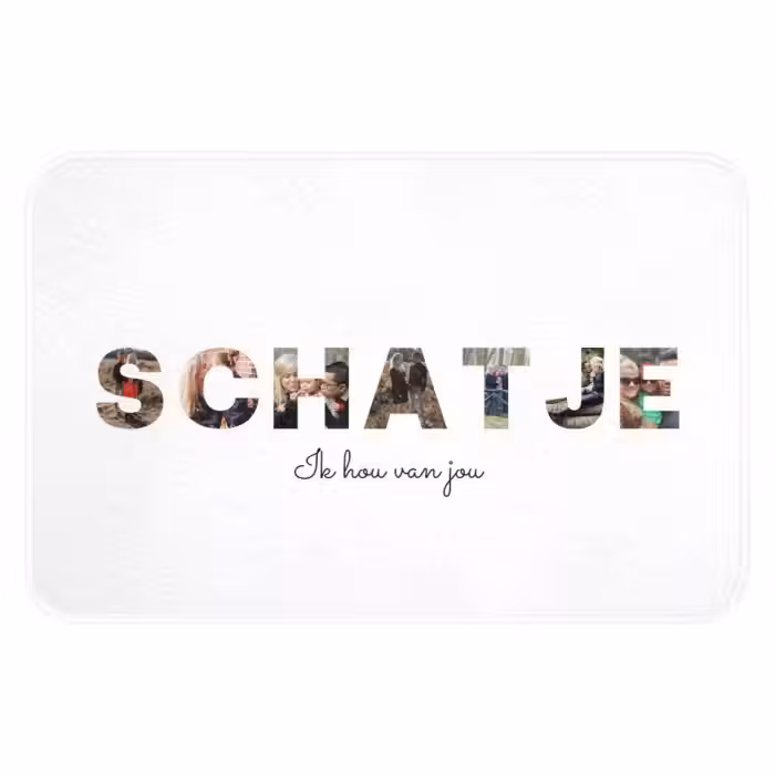 Badmat - Schatje - Lettercollage