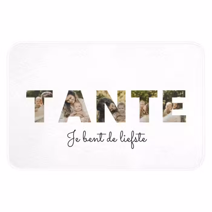 Badmat - Tante - Lettercollage