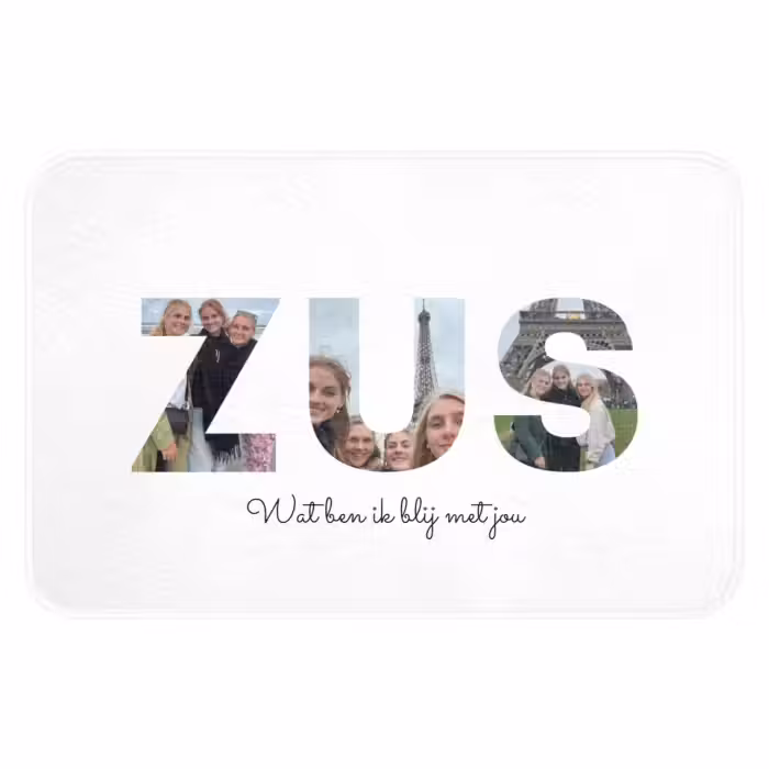 Badmat - Zus - Lettercollage