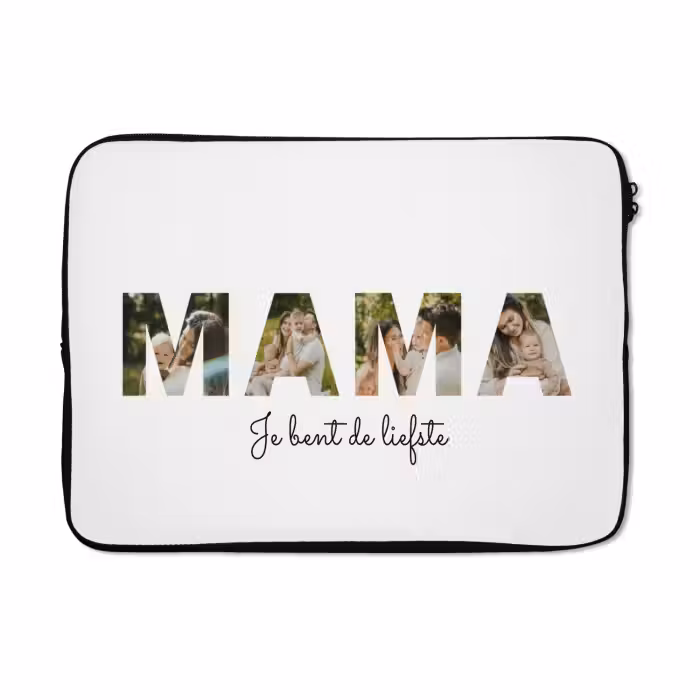 Gepersonaliseerde laptophoes - Mama - Lettercollage