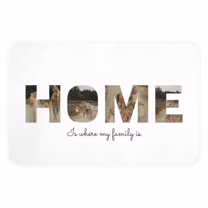 Gepersonaliseerde WC Mat - Home - Lettercollage
