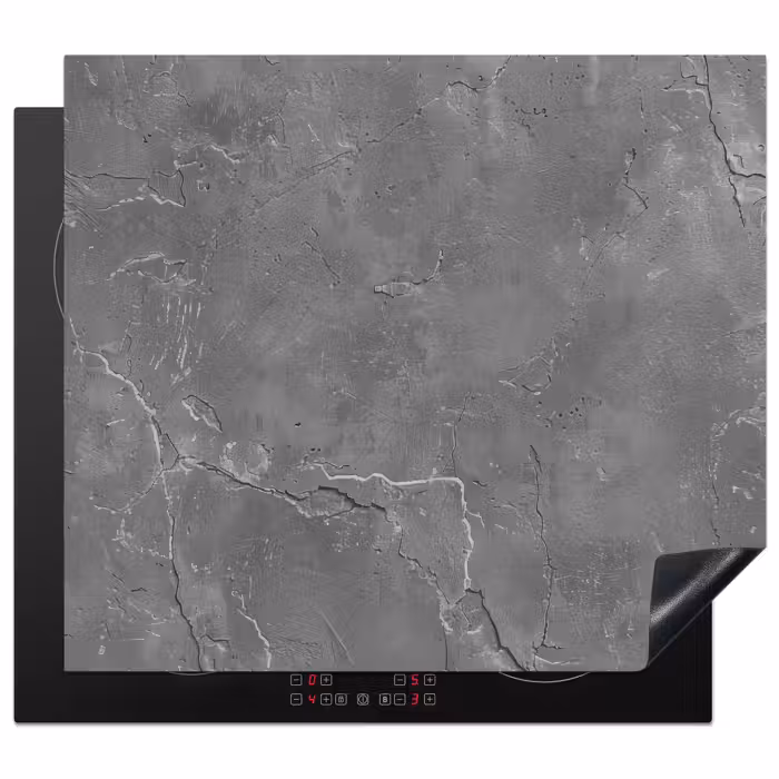 Inductie beschermer - Beton - Grijs - Abstract - Betonlook