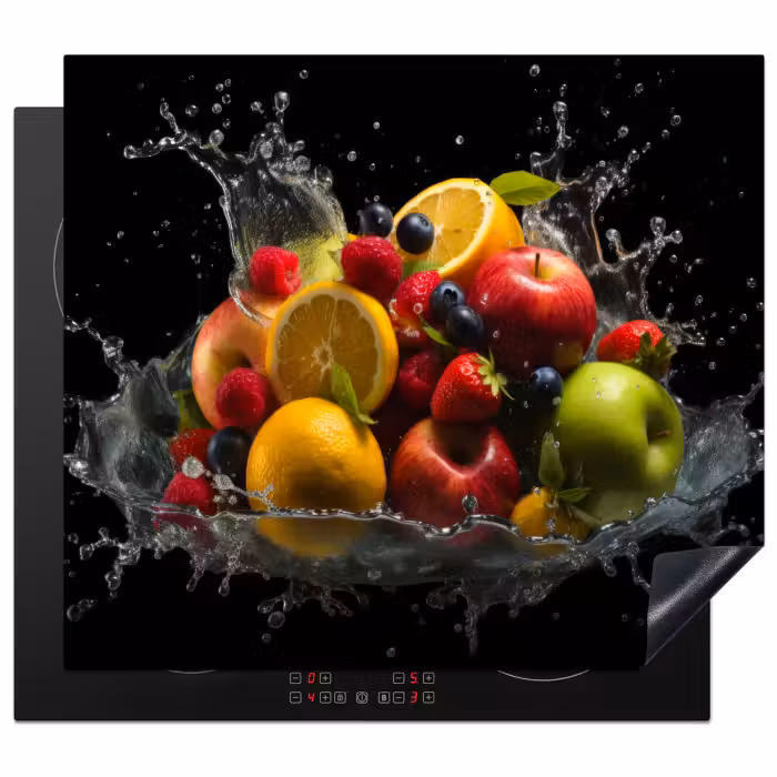 Inductie beschermer - Fruit - Appel - Sinaasappel - Rode vruchten - Water