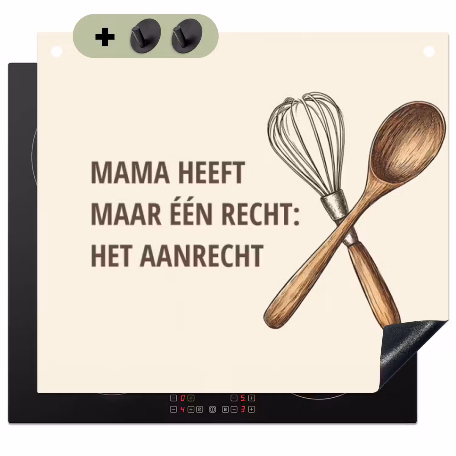 2 in 1 Inductie beschermer - Mama heeft maar één recht