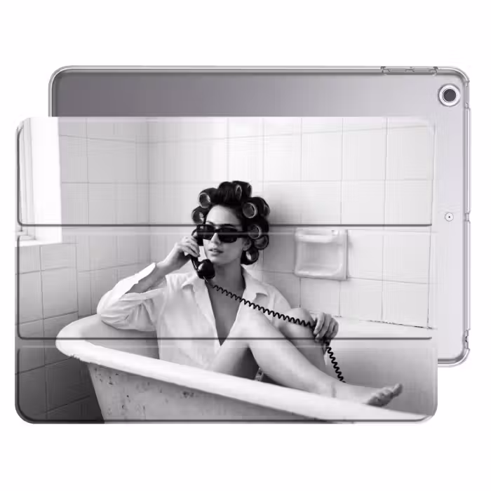 iPad hoes - Bad - Vrouw - Zwart - Wit