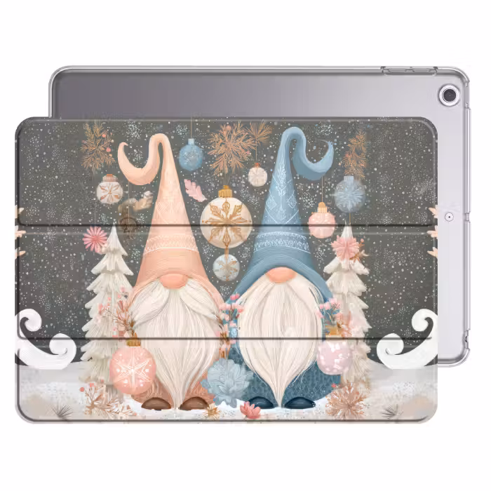 iPad hoes - Kerst - Gnomen - Pastel