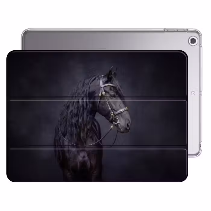 iPad hoes - Portret - Paard - Donker