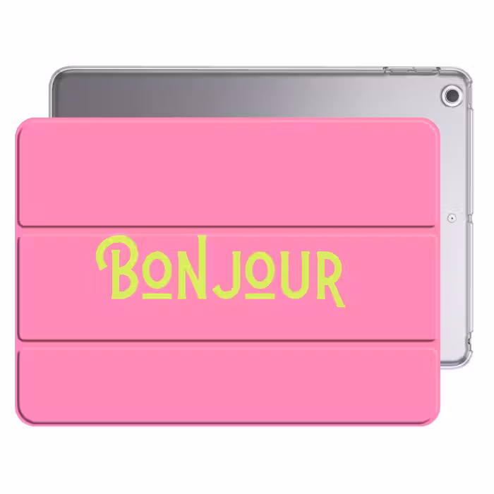 iPad hoes - Roze - Groen - Bonjour - Art