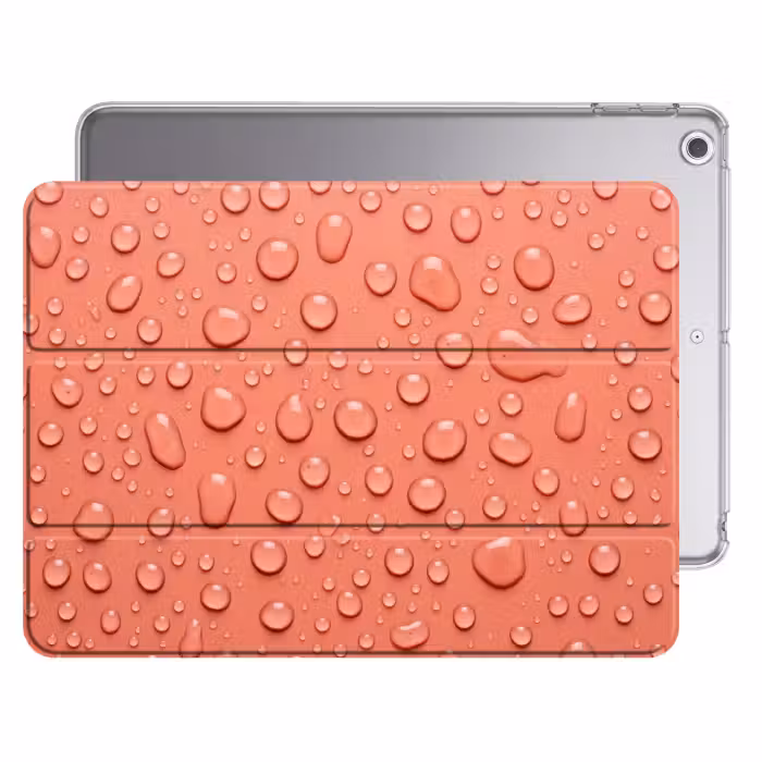 iPad hoes - Water - Druppels - Roze