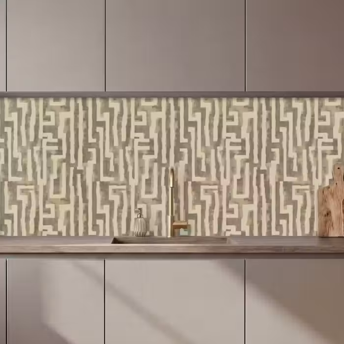 Keuken achterwand - Abstract - Geometrisch - Groen