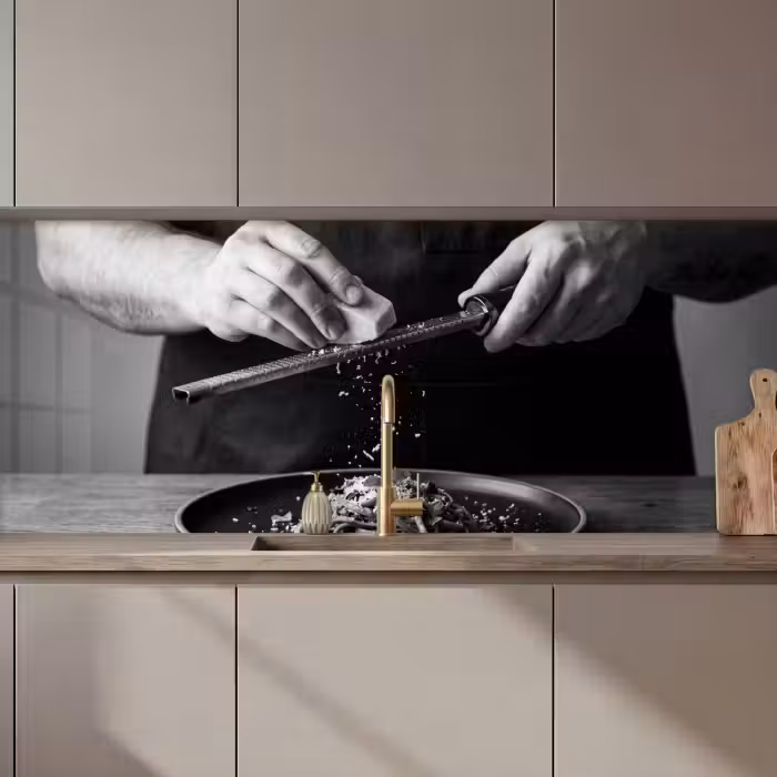 Keuken achterwand - Kaas - Pasta - Rasp