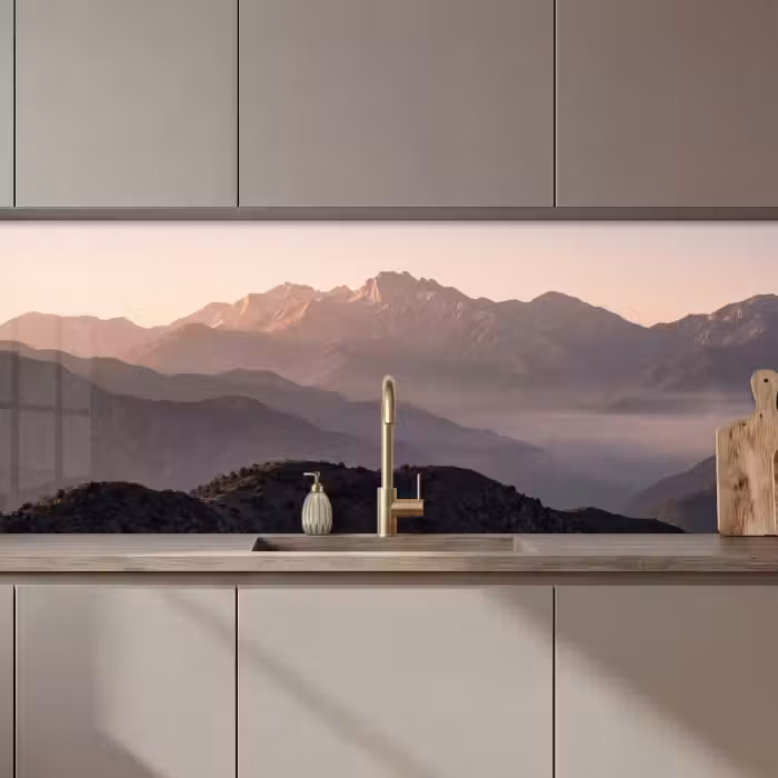 Keuken achterwand - Panorama - Landschap - Bergen