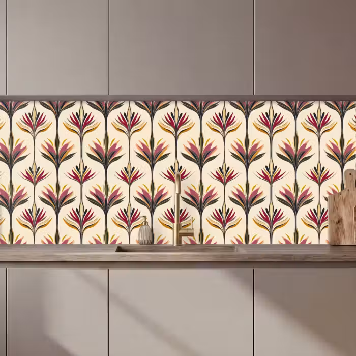 Keuken achterwand - Waaier - Motief - Kleurrijk