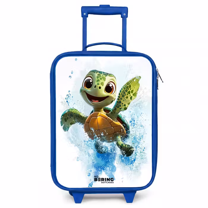 Kinderkoffer - Blauw - Schildpad - Water - Groen