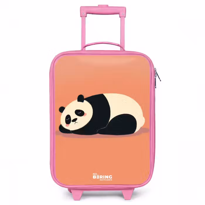 Kinderkoffer - Roze - Panda - Slapen - Oranje