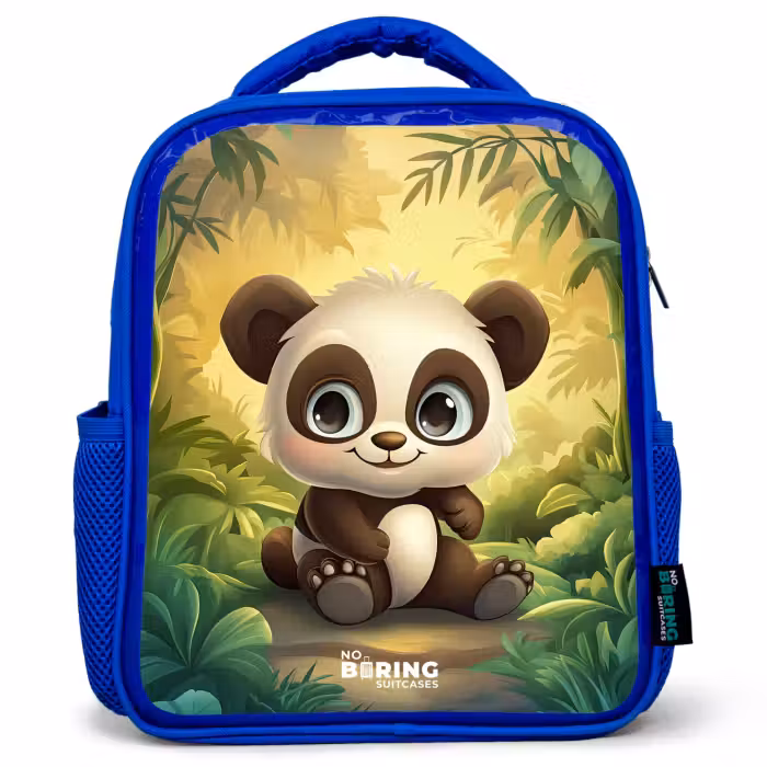 Kinderrugzak - Blauw - Panda - Bamboebos - Groen