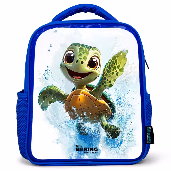 Kinderrugzak - Blauw - Schildpad - Water - Groen