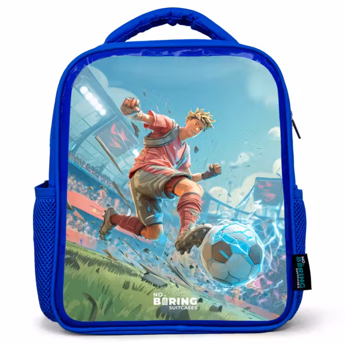 Kinderrugzak - Blauw - Voetbal - Jongen - Stadion - Elektrisch